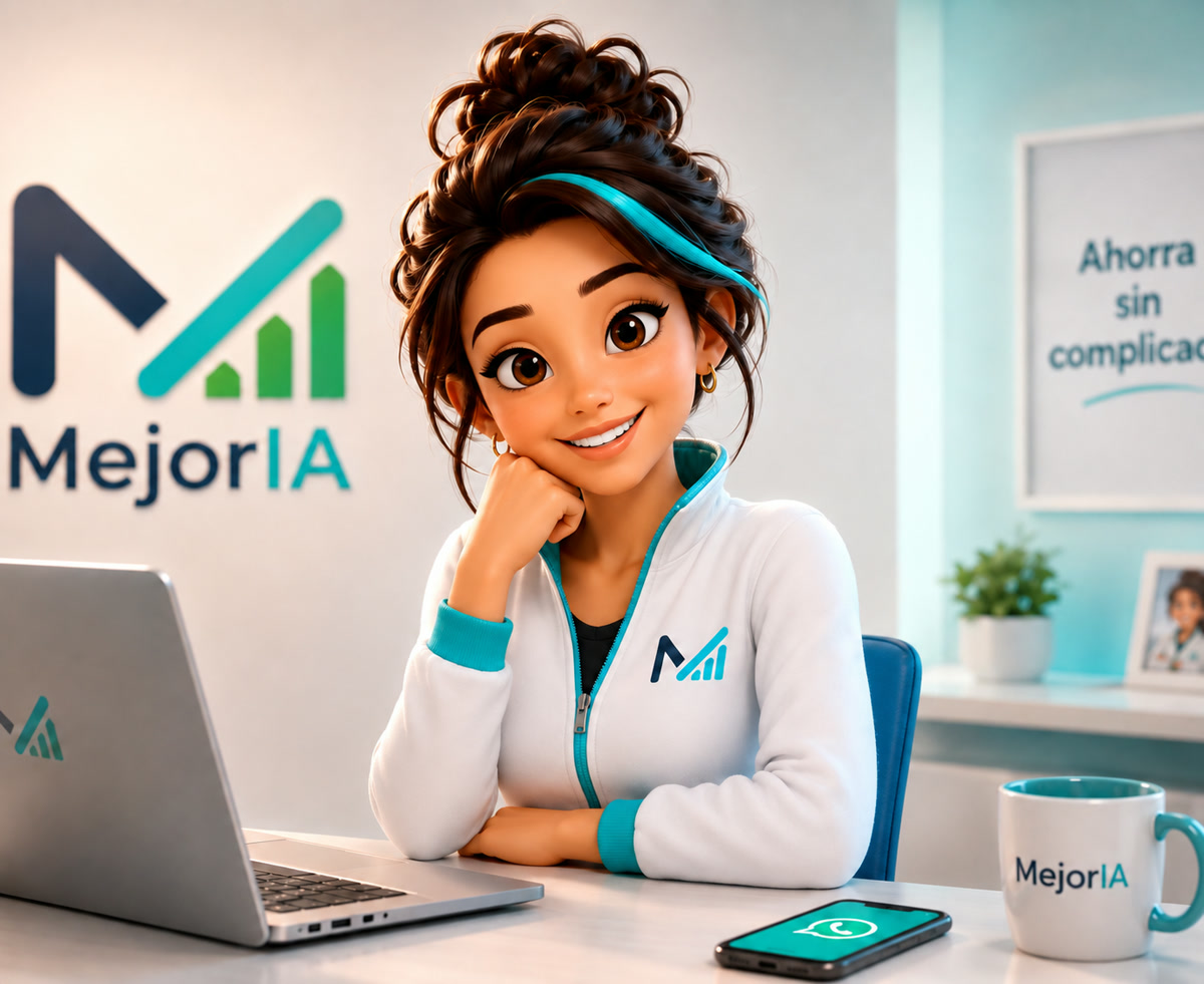 MIA, la asesora energética de MejorIA, en su escritorio